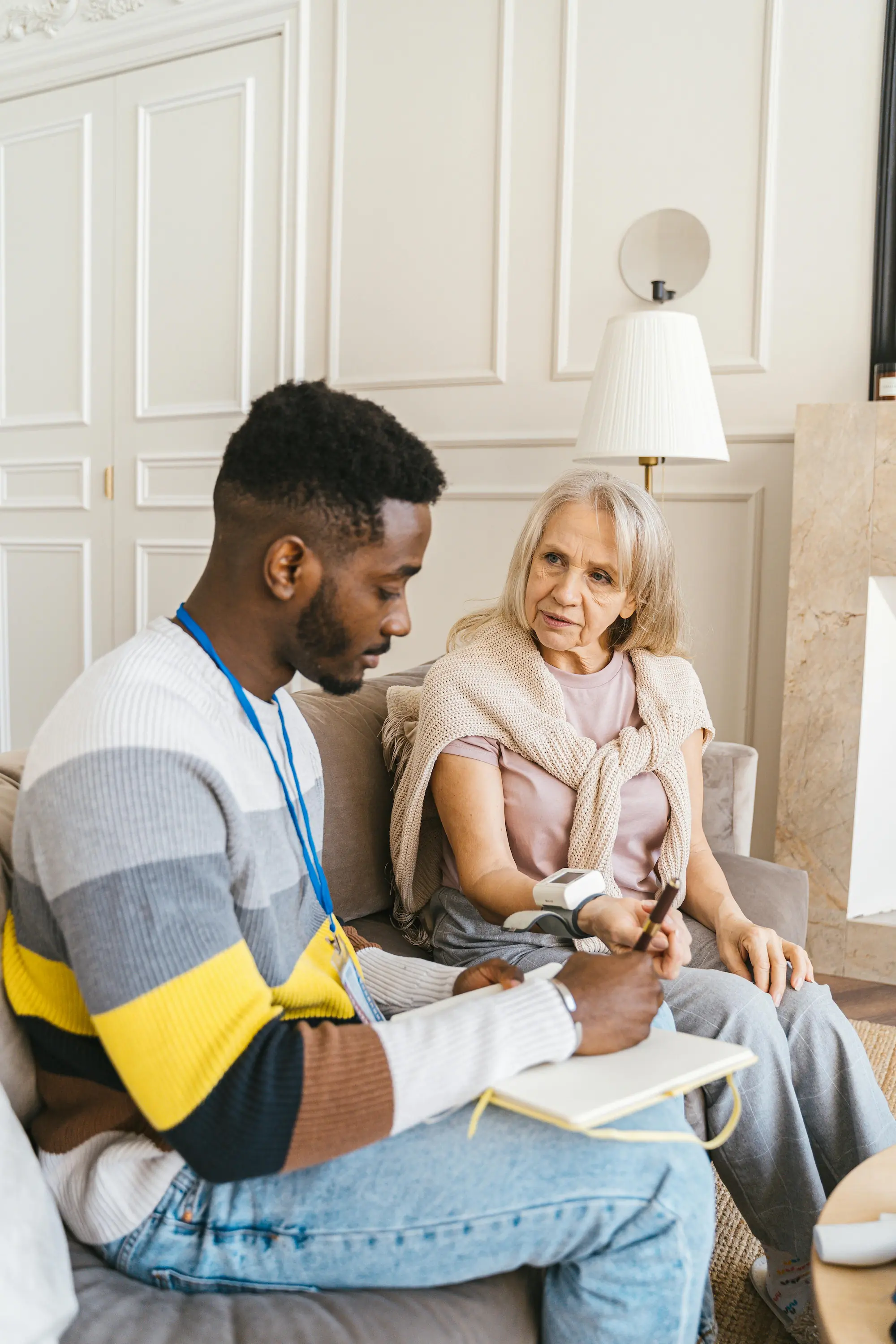 Caregiver providing personalized care